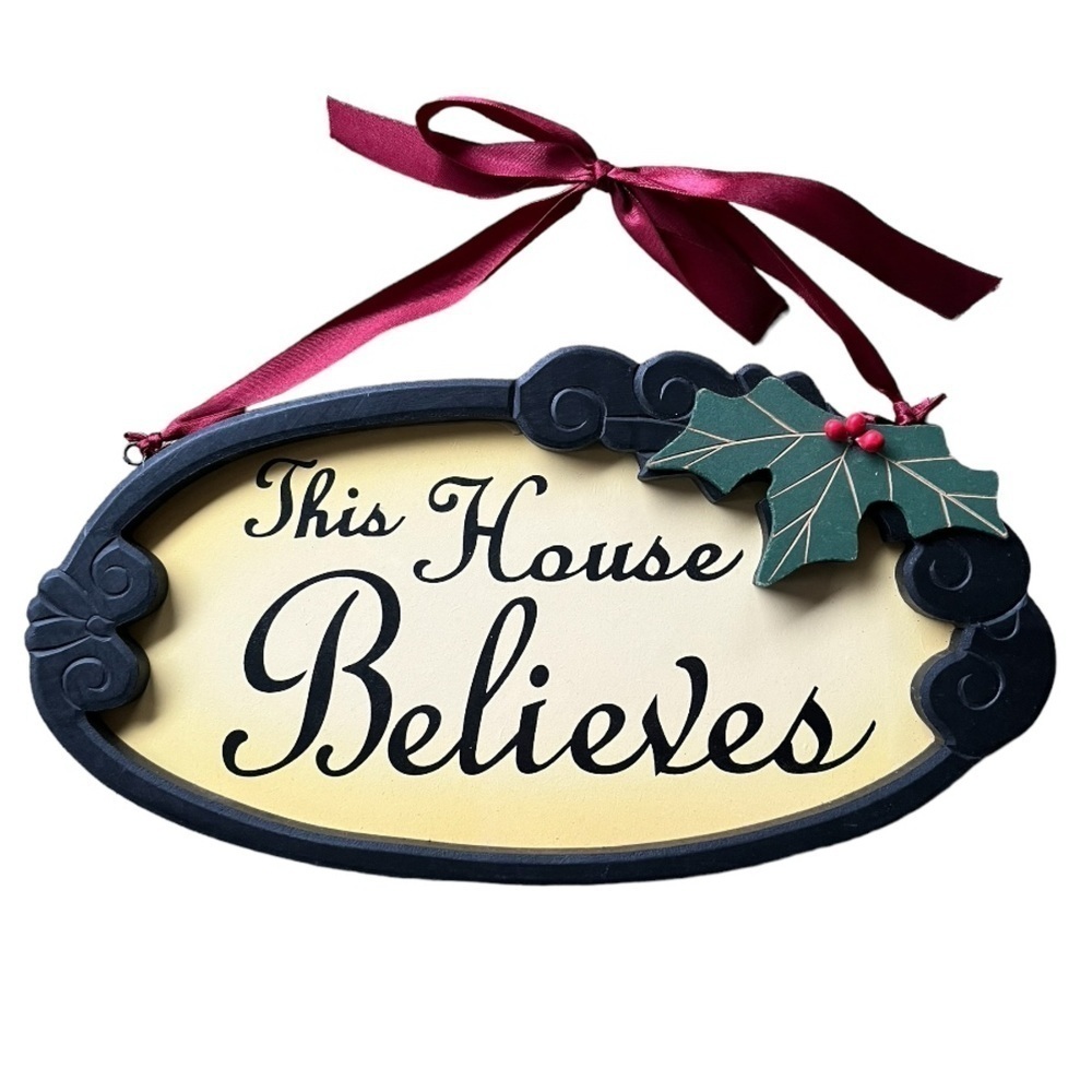 “This House Believes” Christmas Wall Decoration | Holiday Decor